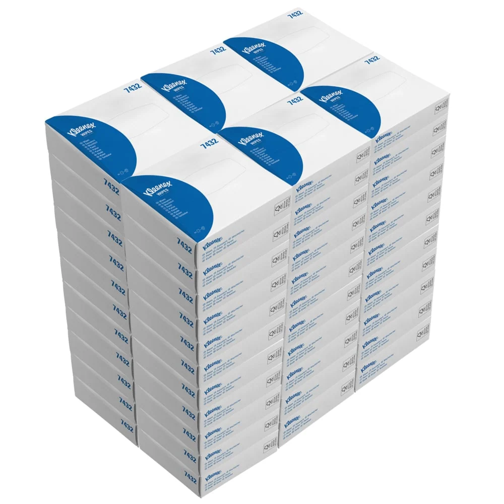 Ordem de limpeza Kleenex® - Interfold / White - 66 caixas x 80 folhas | Papelão (66 caixas)