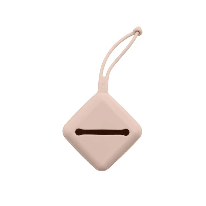 Zippered Tech Pouch BIBS Accessories Pacifier Case - Silikone - Sutteboks m. Plads til 3 Sutter - Blush