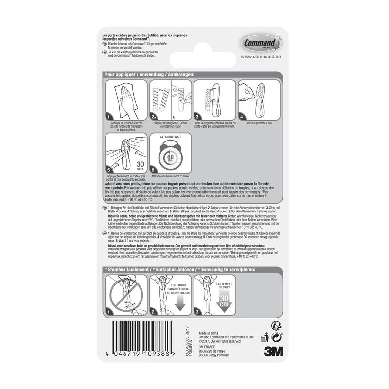 Command™ Kabelhalter, 17304-FR | Packung (1 Stück)