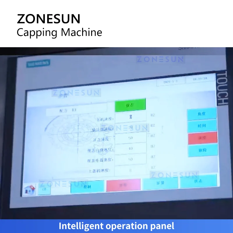 ZONESUN ZS-BCM8 High-Speed Pump Bottle Capping Machine Chemical Packaging