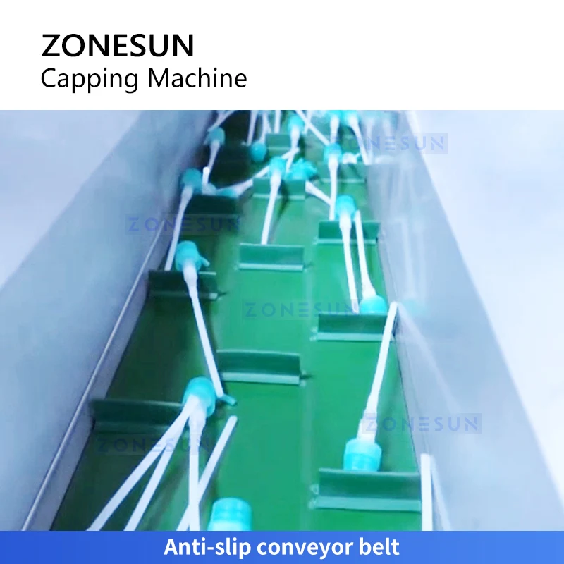 ZONESUN ZS-BCM8 High-Speed Pump Bottle Capping Machine Chemical Packaging