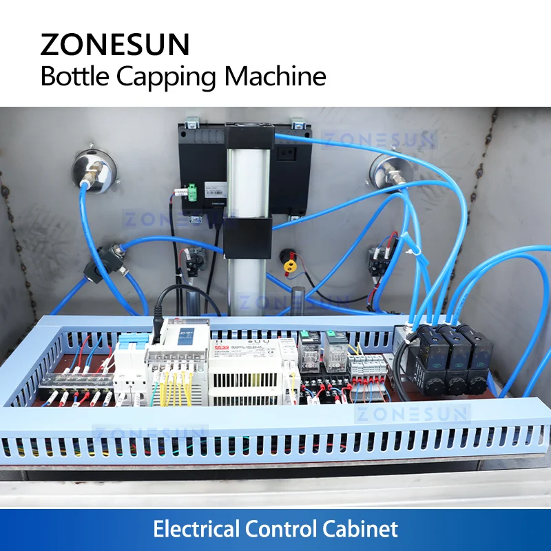 ZONESUN ZS-FK50 Custom 4‑Head Semi‑Automatic Vacuum Capping Machine Bottles
