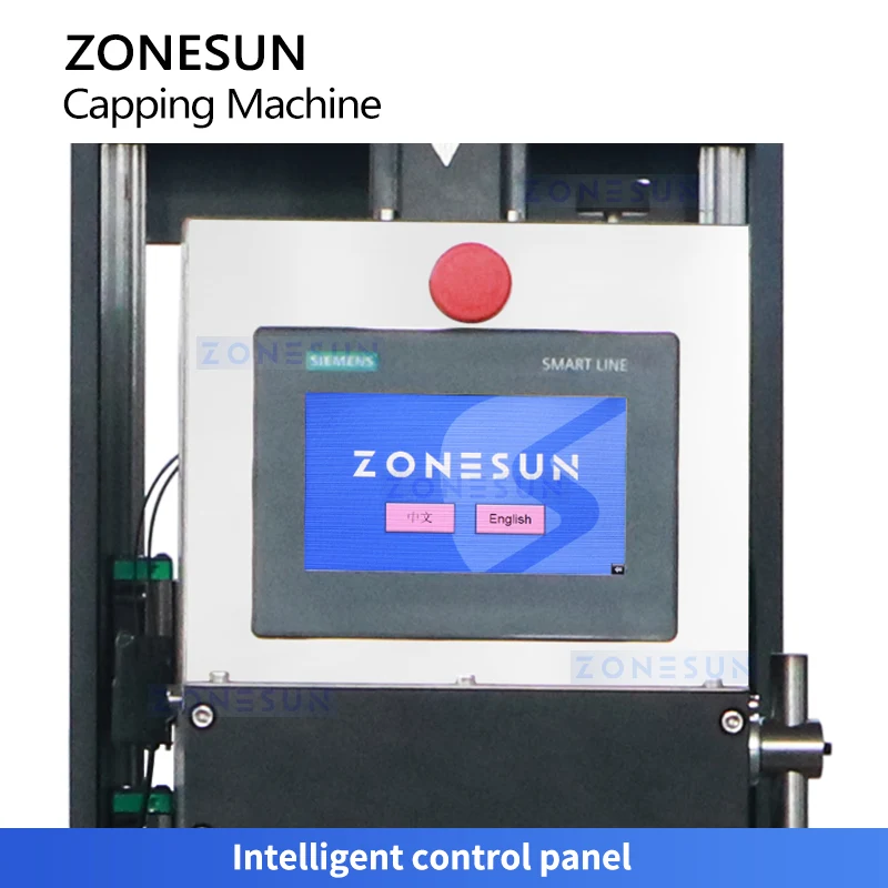 ZONESUN ZS-XG440S2 Automatic Servo Capper Dual-Track Bowl Feeder