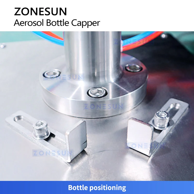 ZONESUN ZS-YG25P Pneumatic Aerosol Can Crimping Machine Luminum Spray Can Sealer