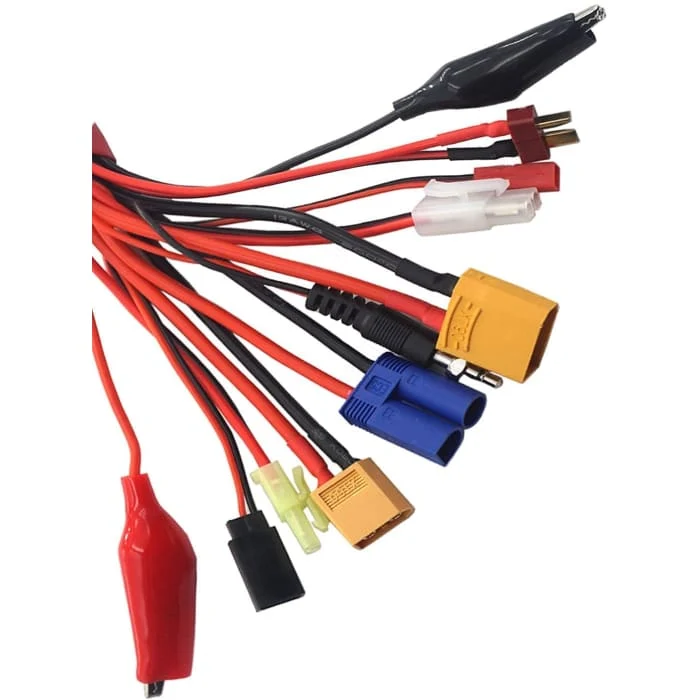 10-v-1 banánová zástrčka RC Lipo nabíjecí kabelový adaptér XT90 XT60 JST EC5 T zástrčka Tamiya Mini Tamiya Glow Ignitor Fu...