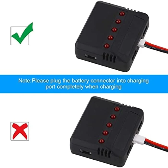 5v1 USB nabíječka Lithiová baterie Univerzální nabíječka pro Hubsan H107D Syma X5C Letecké příslušenství RC vrtulník Kvadr...