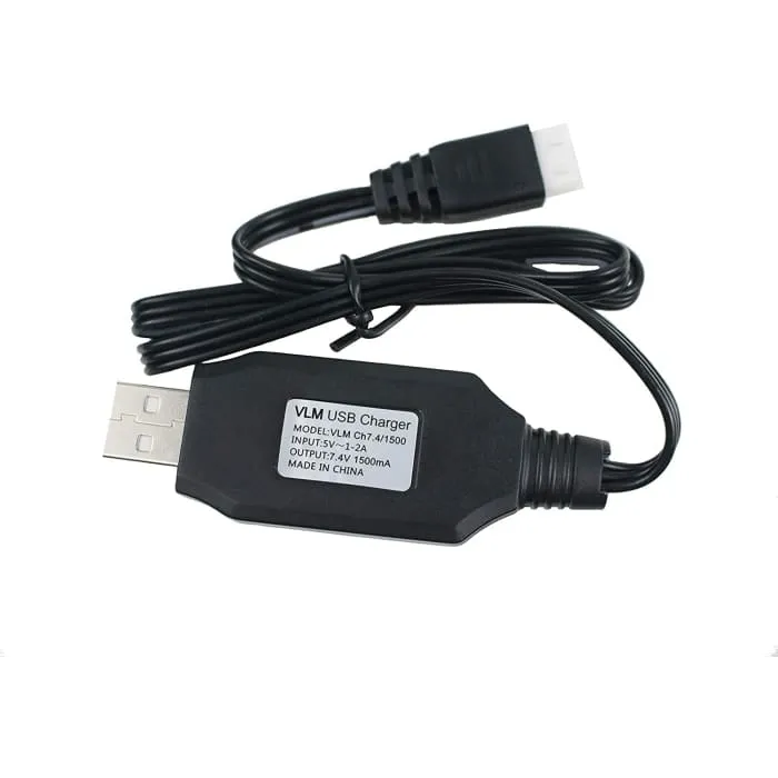 7,4V lithiová baterie USB nabíjecí kabel pro SYMA X8C X8G X8HW Hubsan H501S H501A B2W YUNIQUE GREEN-CLEAN-POWER