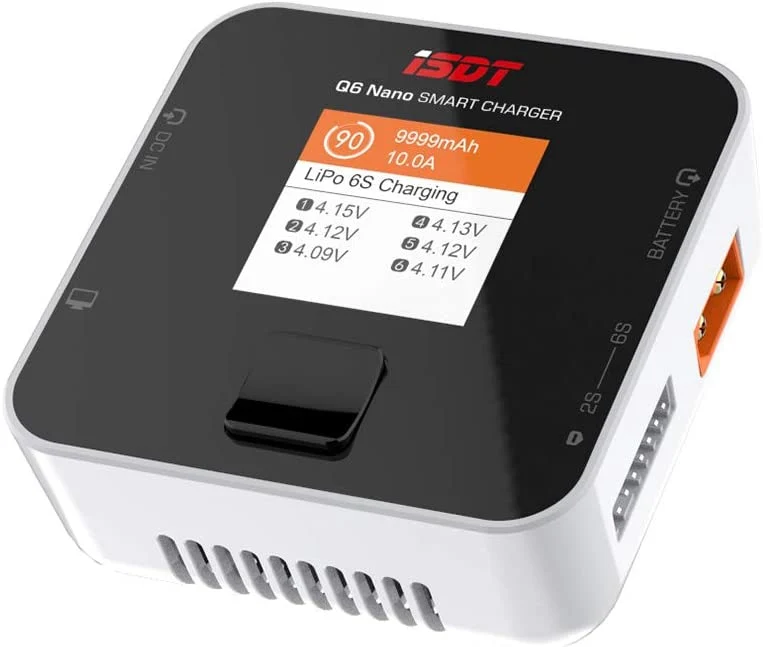 ISDT Q6 Nano Lipo Charger 8A 200W DC 2-6S model dělající hobby RC LCD digitální Li-Po Li-Hv Li-Ion Li-Fe NiMH Ni-Cd Pb YUN...