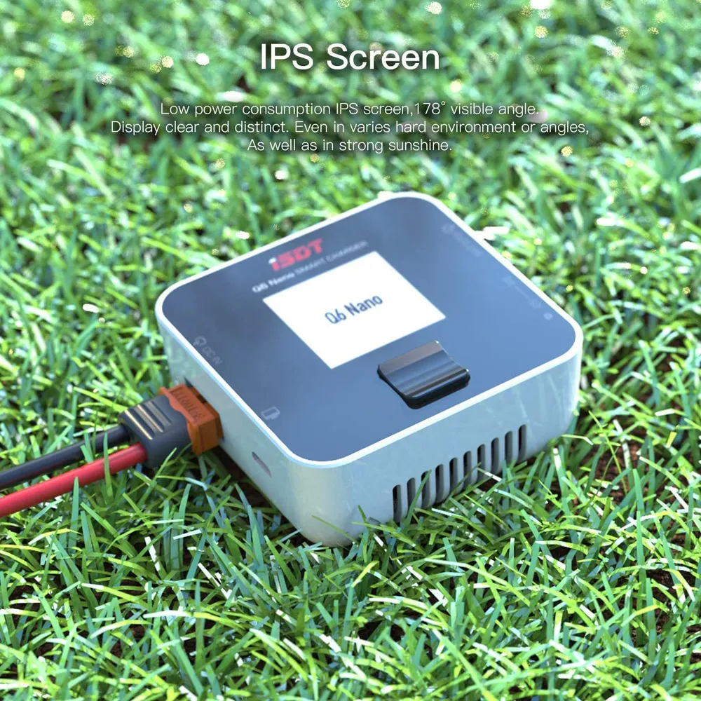 ISDT Q6 Nano Lipo Charger 8A 200W DC 2-6S model dělající hobby RC LCD digitální Li-Po Li-Hv Li-Ion Li-Fe NiMH Ni-Cd Pb YUN...