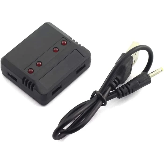 1 ž 4 USB nabíječka pro modely Hubsan H107 H107L H107C H107D, Wltoys V202 V252 V939, UDI U816 U816A U830 YUNIQUE GREEN-CLE...