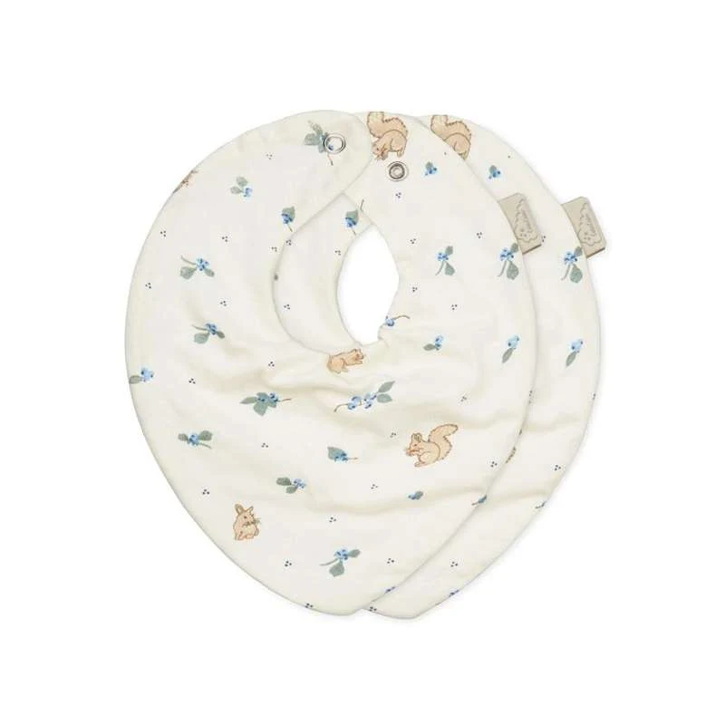 Cam Cam Copenhagen Bandana Savlesmæk - 2-pak - GOTS - Borůvky