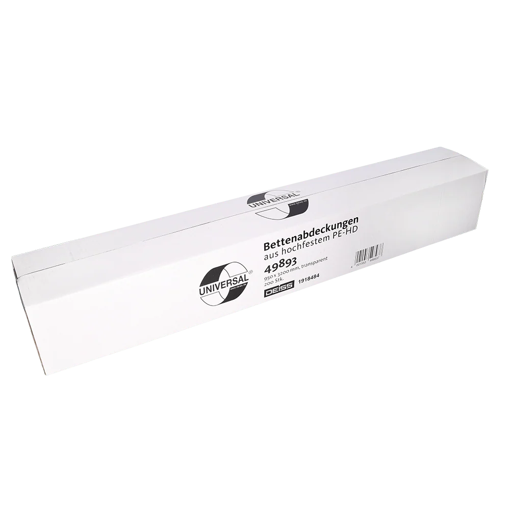 Deiss 49893 - Capas de cama 3200x950 mm Transparente | Pack (200 peças)