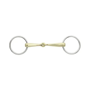 KavalBit Paired Jointed Loose Ring Snaffle Silver 105 mm