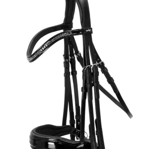 Milan Glam Doppia briglia black/patent/silver X-Full