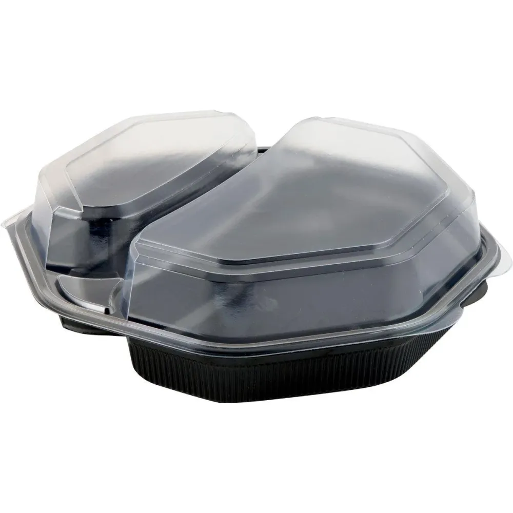 Octaview® (C&C pack 149870) 2 black / transparent PS 230x230x50 | Pack (30 pieces)