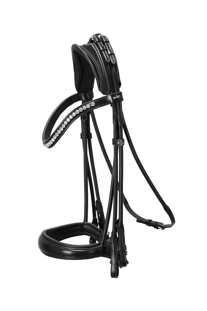 Vehicle Mount Cabezada de Doma de Doble Rienda redondeada Kensington black/silver C