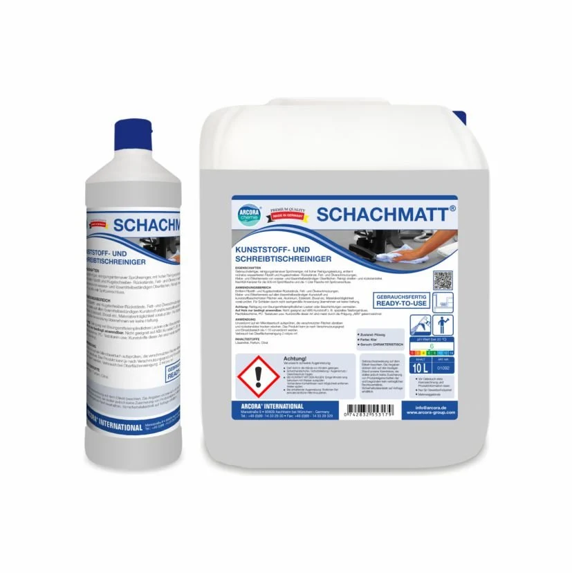 Arcora Schachmatt Plástico e limpador de mesa | CAIS (10 L) Safety Data Sheet
