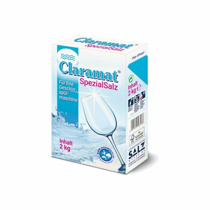Laboratory Grade Arcora Claramat Tryspecional Sal para toda máquina de lavar louç | Pacote (2 kg)