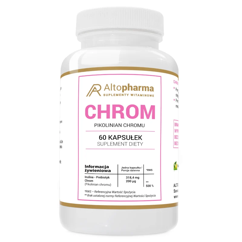 Altopharma Picolinát chromu 200 µg + Vege Prebiotikum 60 kapslí