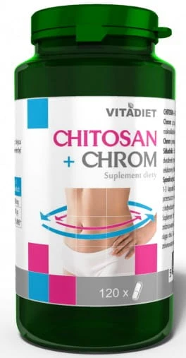 Chitosan + chrom 120 kapslí VITADIET glykemie