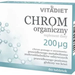 Chrome organique 200 mcg 60 tablet. VITADIET