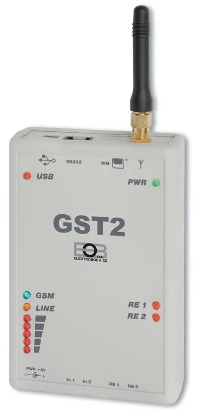 Modul GST2 určen pro komunikaci přes GSM ELEKTROBOCK