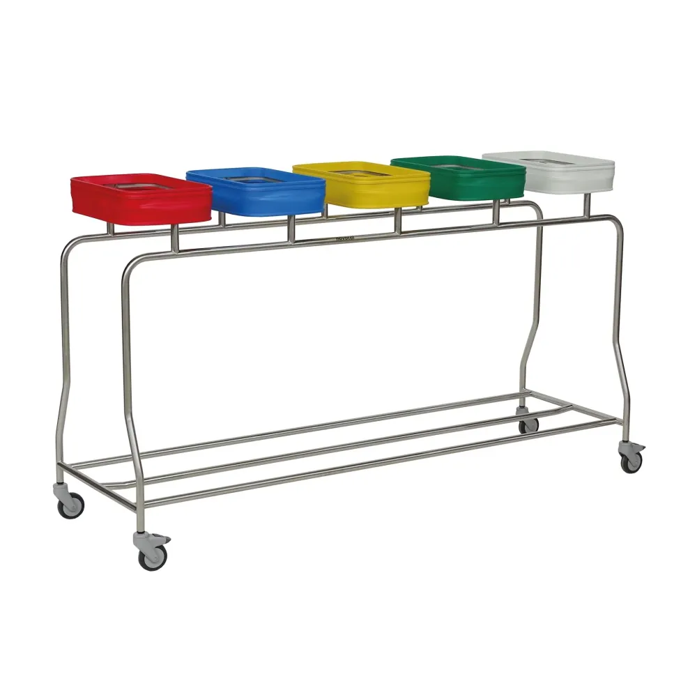 Novocal stainless steel laundry collector "Compact" five-axle collector Frame: Stainless steel All pipe verbindu | Pack (1...