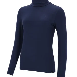 SPAnne Style Women's Turtleneck Shirt Dark Navy XS