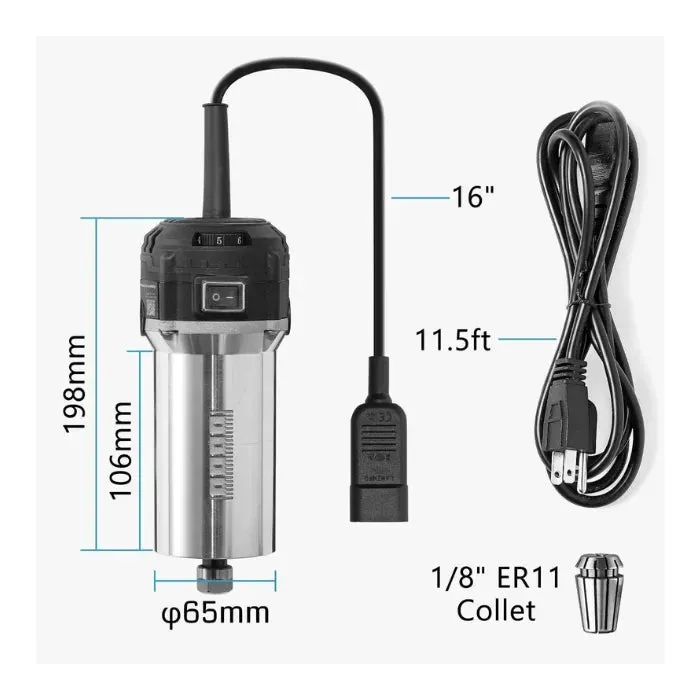710W CNC vřeteno motoru frézky 65mm průměr 6 proměnných Genmitsu