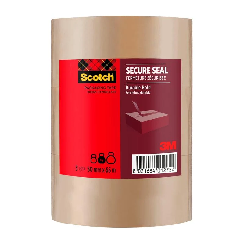 Scotch® csomagoló ragasztószalag biztonságos bezáráshoz, 50 mm x 66 m