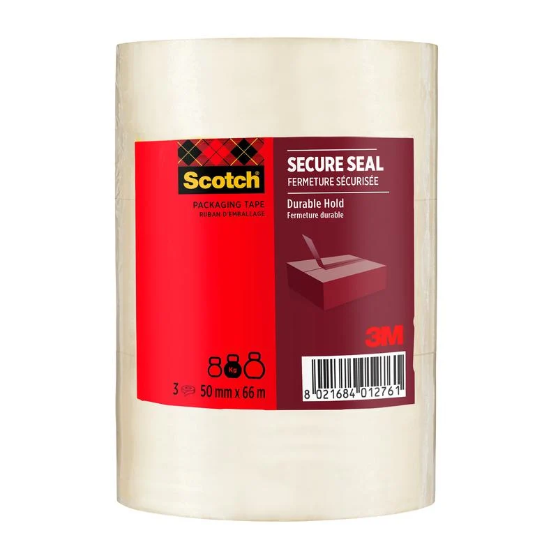Scotch® csomagoló ragasztószalag biztonságos bezáráshoz, 50 mm x 66 m