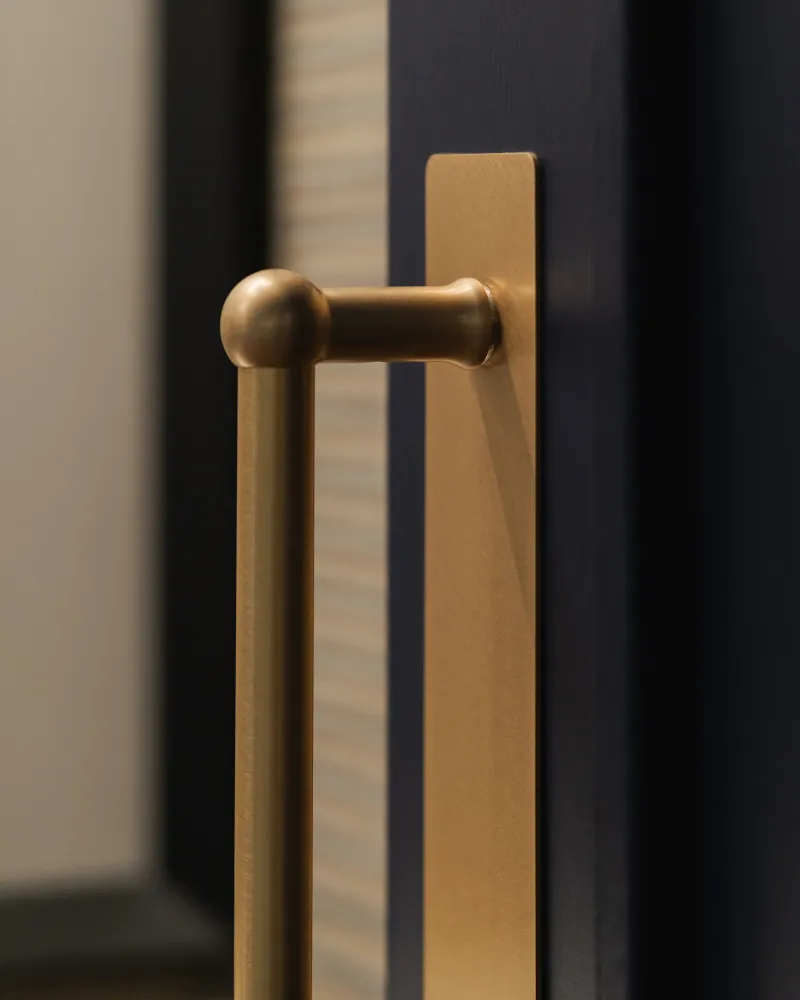 Harper Single Pull Handle Plate 500mm - Antique Zlatý kov