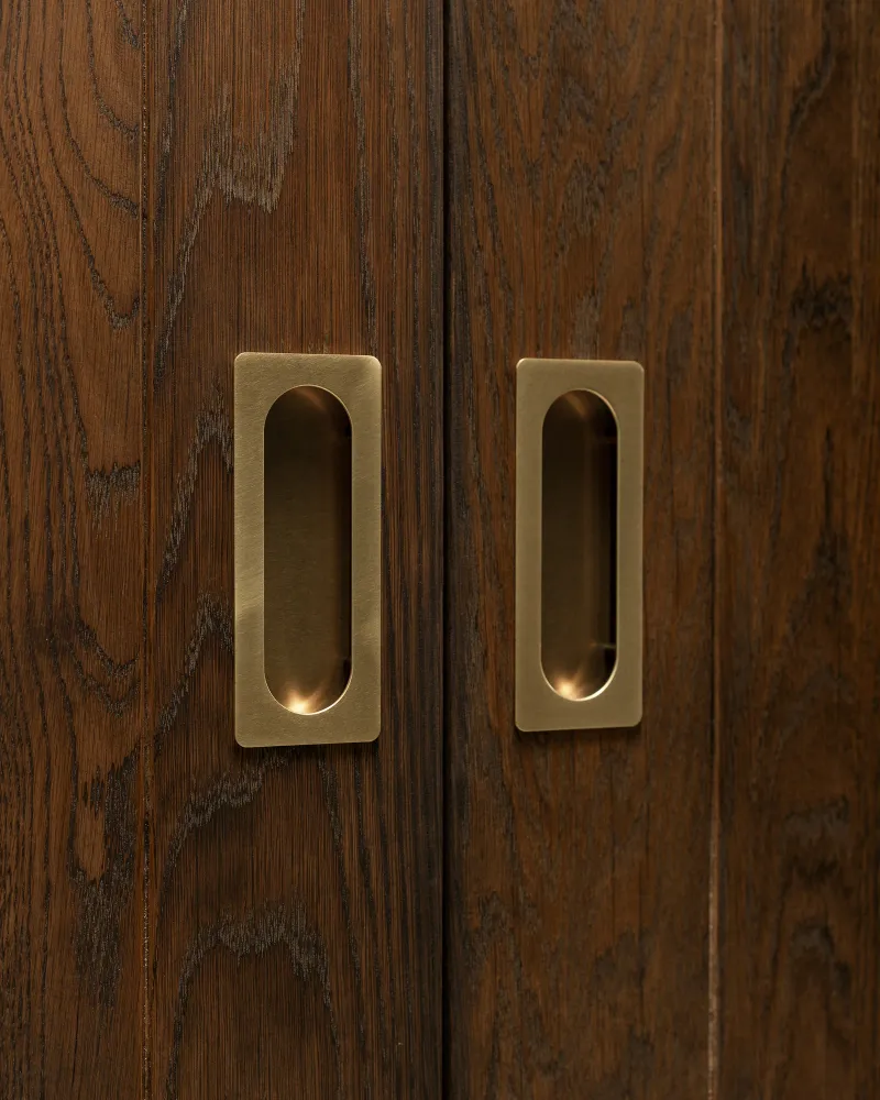 Regent Recessed Medium Pull - Antique Zlatý kov