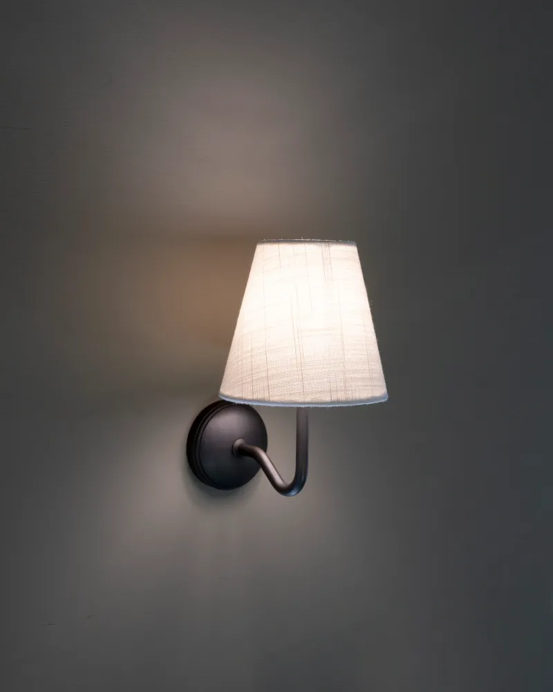Malvern malé nástěnné svítidlo perla alabastr – bronz