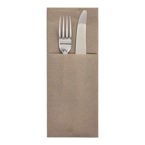 Bolsos de talheres de 100 starpak, arandela de ar 40 cm x 48 cm com dobra de talheres