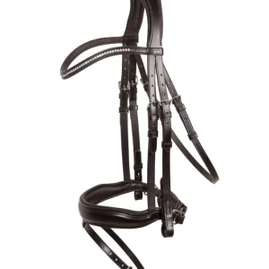 Cabezada ancha Stanford Dark Brown/Silver F | Fast Shipping