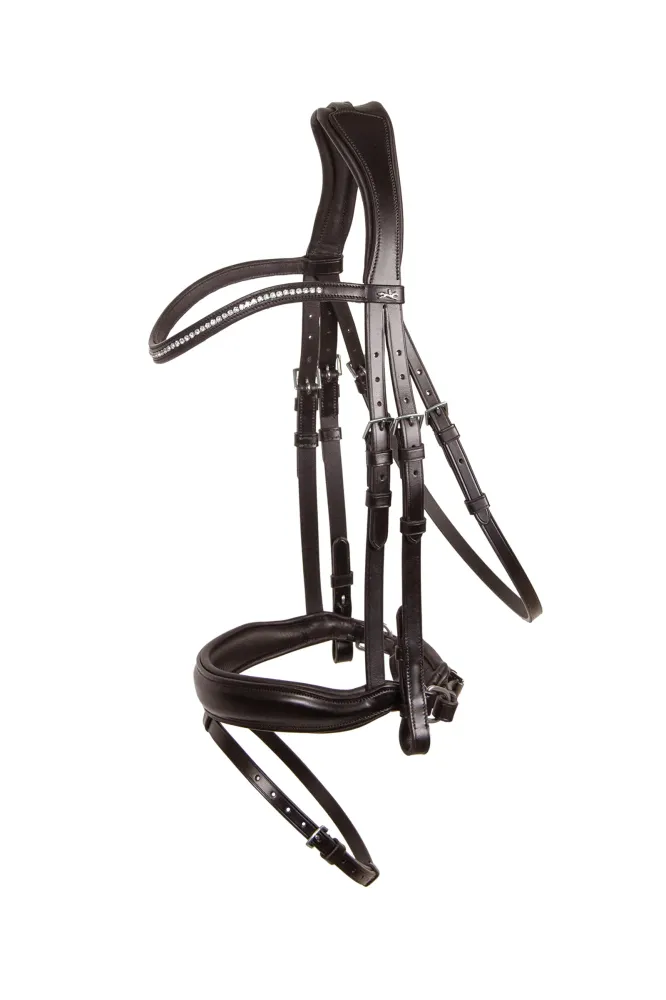 Cabezada ancha Stanford Dark Brown/Silver C RGB Lighting