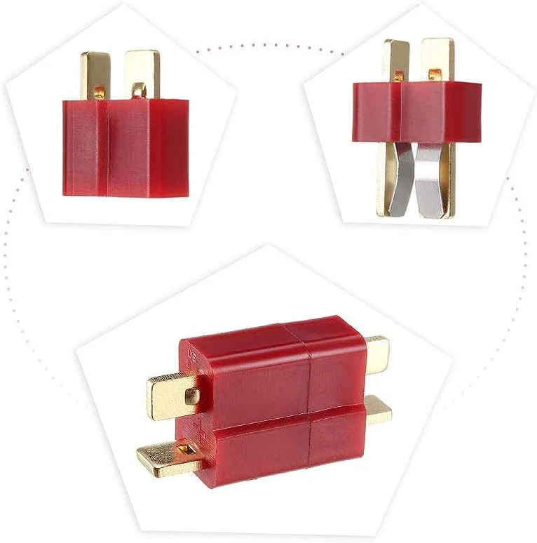 Kompletní sada 25 párů konektorů T, T-Plug Deans Male Female, včetně 1m smršťovací bužírky pro RC LiPo baterie YUNIQUE GRE...
