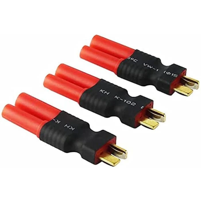 3 kusy Deans T-Plug samec HXT 4mm bezdrátový adaptér RC LiPo baterie konektor YUNIQUE GREEN-CLEAN-POWER