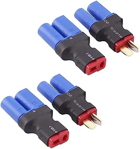 4 kusy EC5 to T-Plug Deans Style samec RC konektorový adaptér YUNIQUE GREEN-CLEAN-POWER