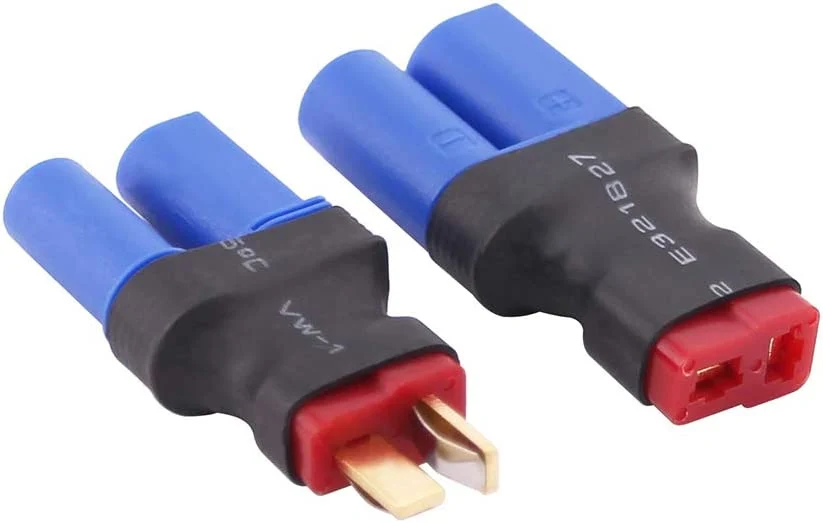4 kusy EC5 to T-Plug Deans Style samec RC konektorový adaptér YUNIQUE GREEN-CLEAN-POWER