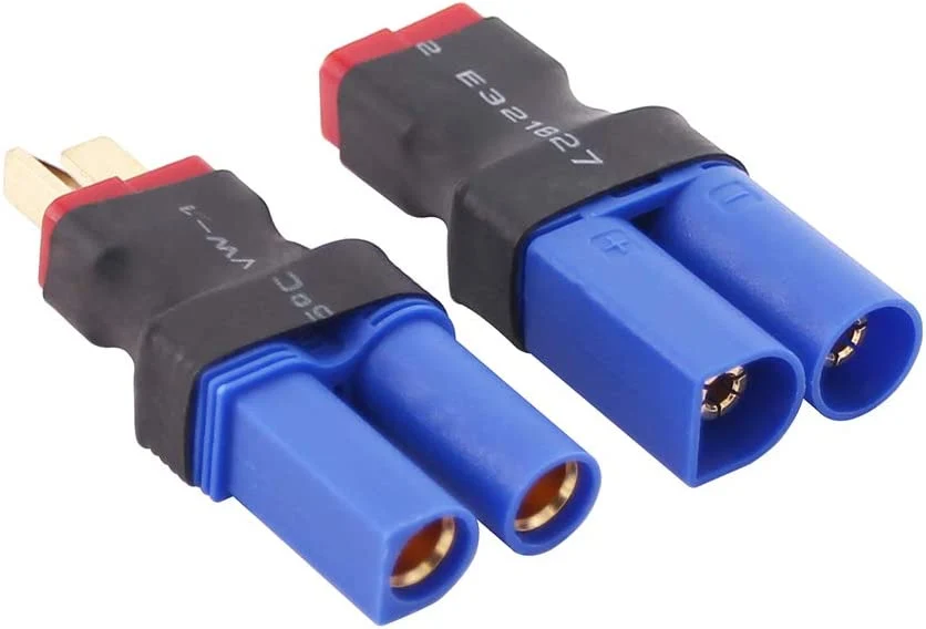 4 kusy EC5 to T-Plug Deans Style samec RC konektorový adaptér YUNIQUE GREEN-CLEAN-POWER