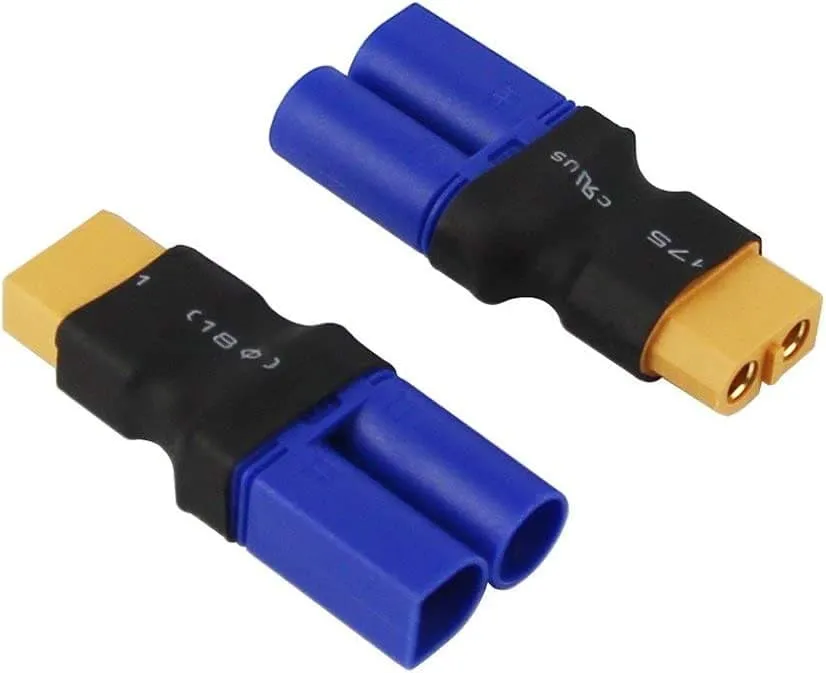 4 kusy konektorového adaptéru XT60 samice na EC5 samec Bez kabelu RC LiPo baterie (XT60 samice na EC5 samice) YUNIQUE GREE...