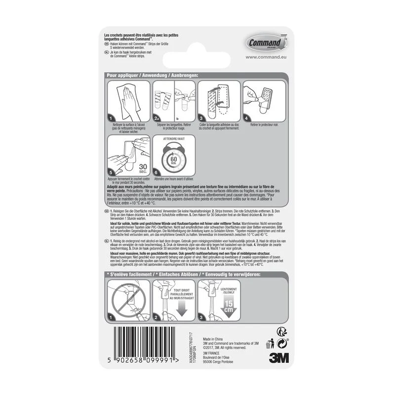 Command™ Mini-Haken, 17066 | Packung (1 Stück)