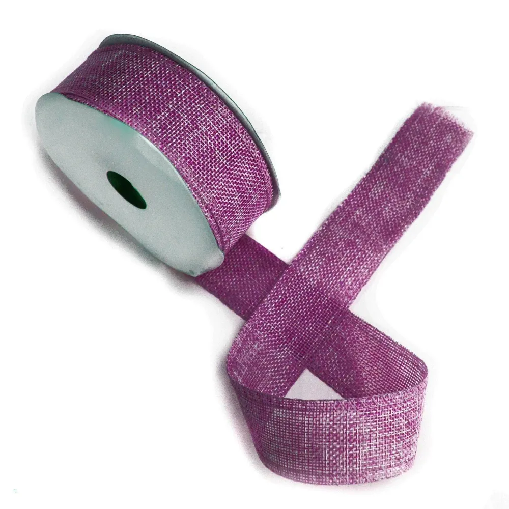 Stuha s přírodní texturou Francouzská levandule, 38mm x 20m