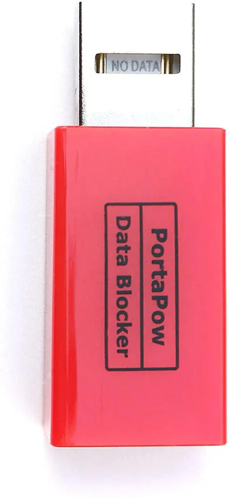 PortaPow gen. 3 Data Blocker USB- na SmartCharge červený