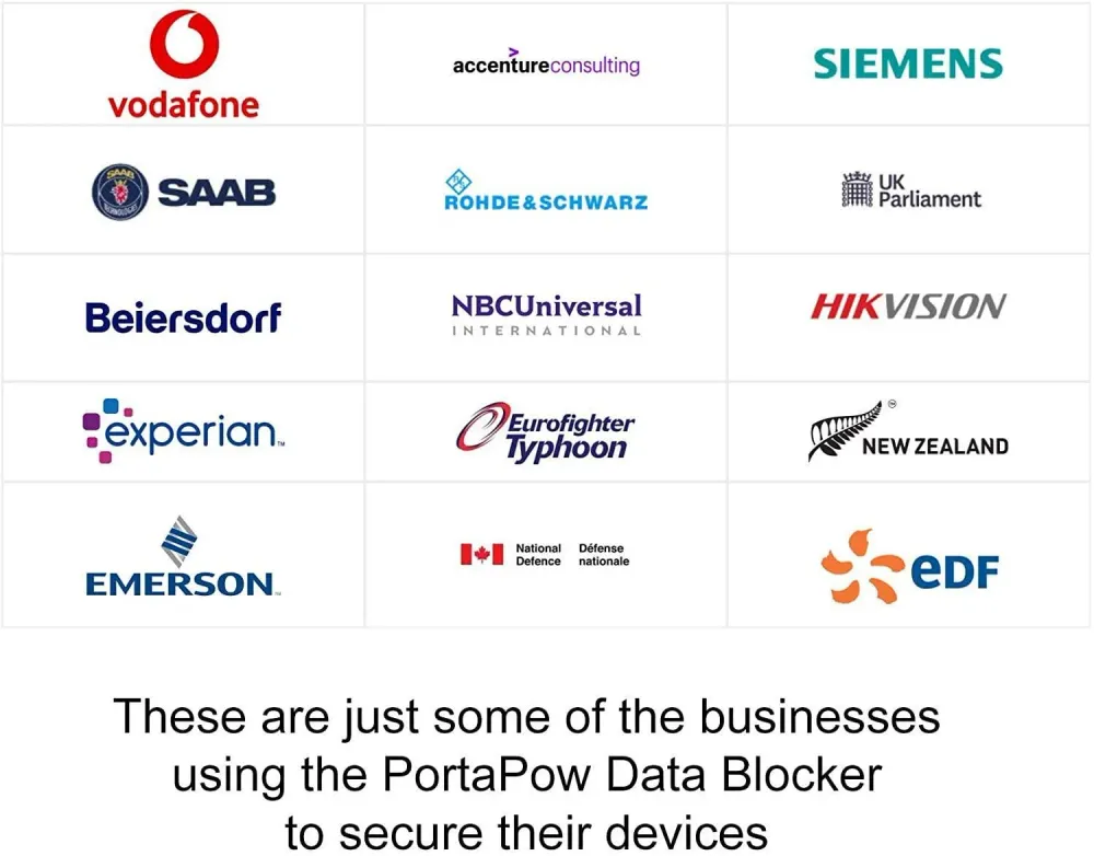PortaPow gen. 3 Data Blocker USB- ž C SmartCharge červená
