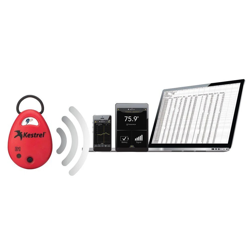 Kestrel DROP D1 Bluetooth datový záznamník - teplota