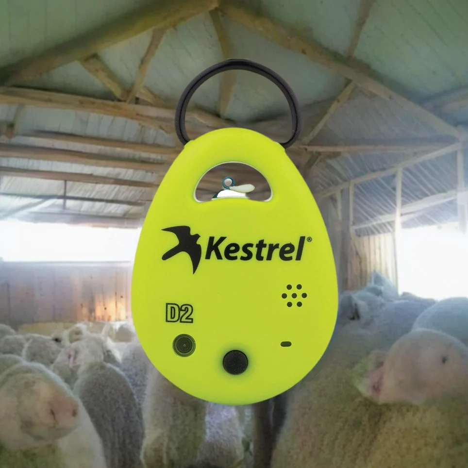 Kestrel DROP D2AG monitor tepelného stresu hospodářských zvířat