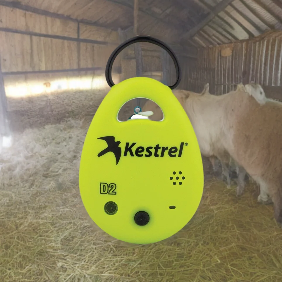 Kestrel DROP D2AG monitor tepelného stresu hospodářských zvířat